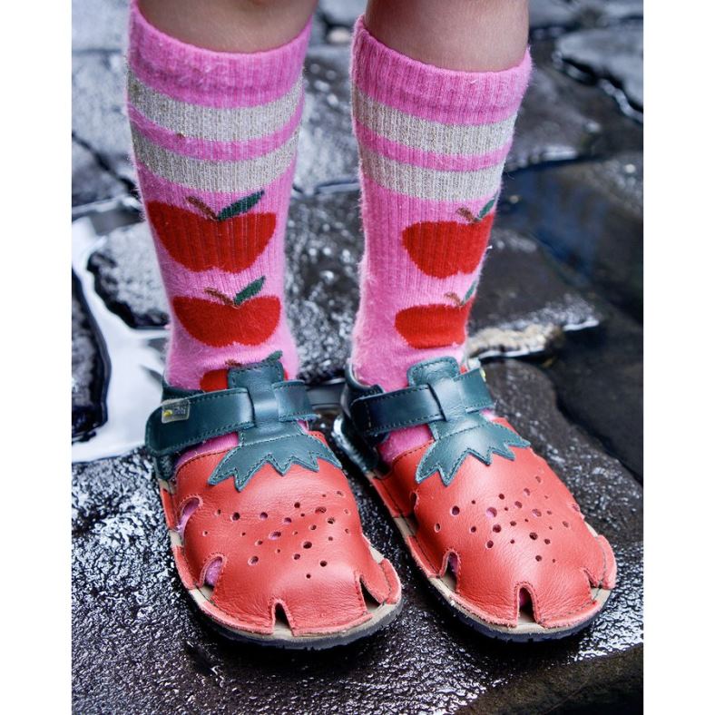 Tikki børn aranya læder 4T2Z69 fodtøj jordbær