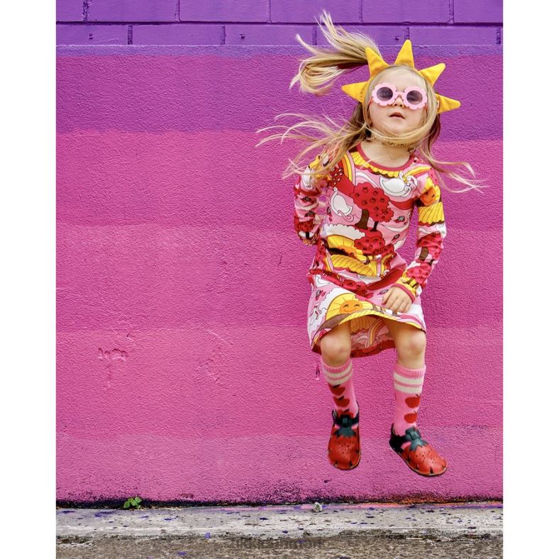 Tikki børn aranya læder 4T2Z69 fodtøj jordbær