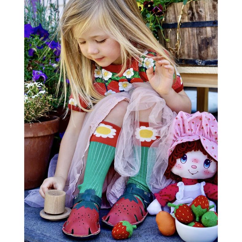 Tikki børn aranya læder 4T2Z74 fodtøj rødme