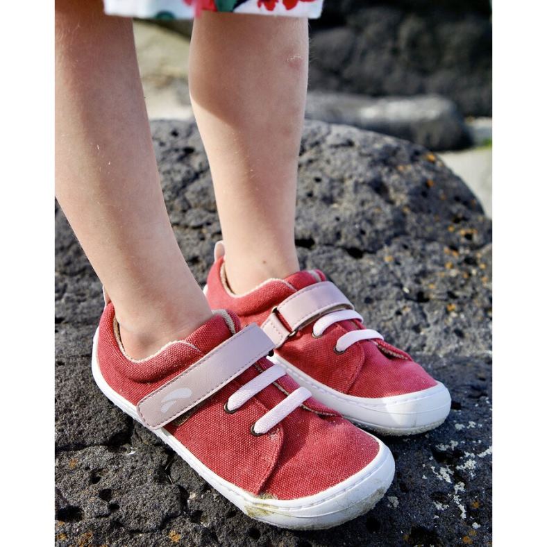 Tikki børn veganske sko harlekin 4T2Z156 fodtøj rød