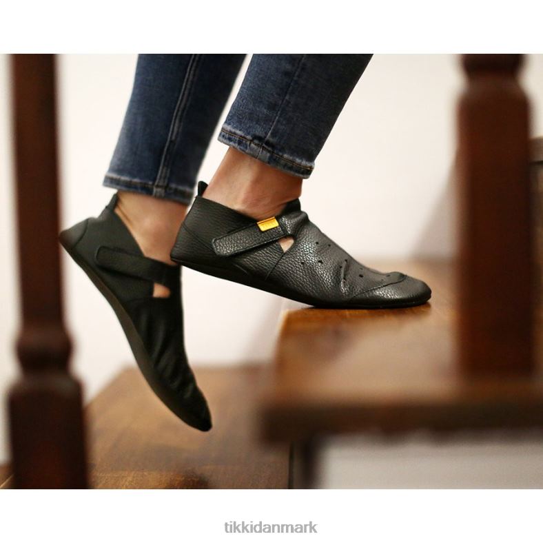 Tikki voksne ziggy v1 læder 4T2Z256 fodtøj sort